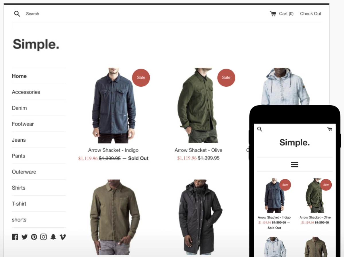 Shopify Thema-Beispiel