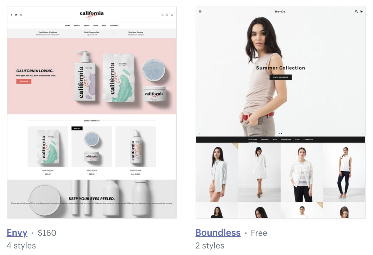 Shopify-Themen