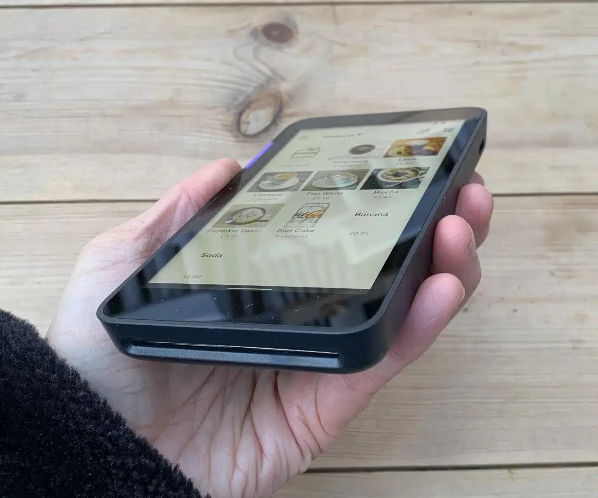 PayPal/Zettle Terminal in unserer Hand