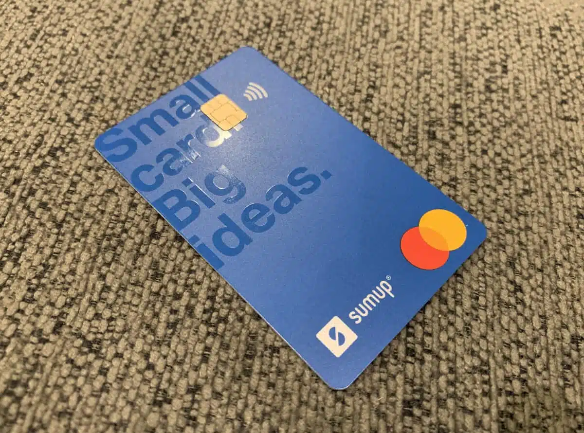 SumUp Mastercard auf Stoff