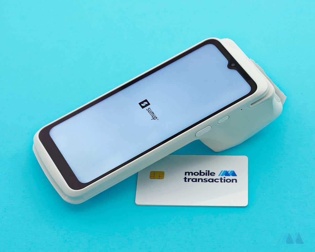 SumUp Terminal und eine Mobile Transaction-Karte