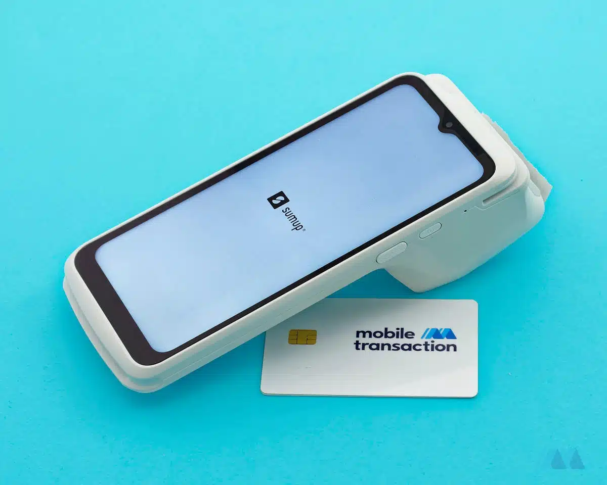 SumUp Terminal und eine Mobile Transaction-Karte